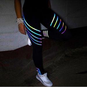 High-Waisted Iridescent Sport Leggings